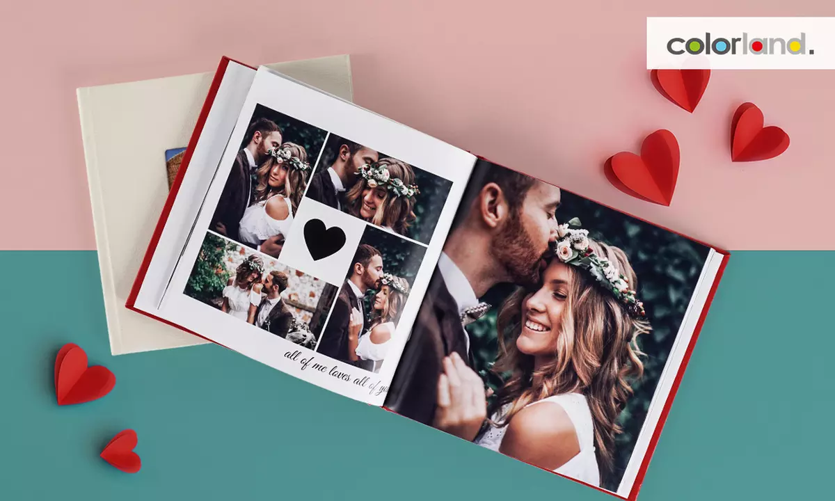 1 ou 2 livres photos premium format 20x20cm ou 30cmx30cm de 28, 40, 60, 80 ou 100 pages avec Colorland - Primary Image