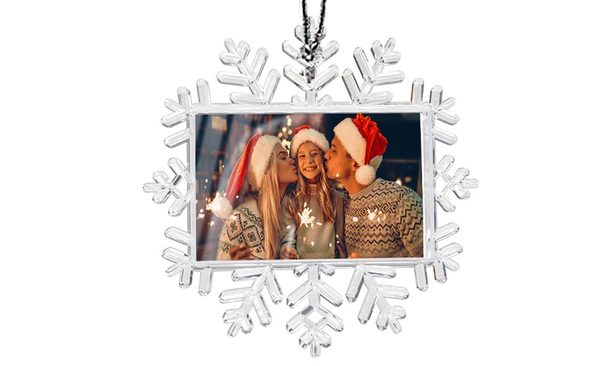 Image 6: Personalized Photo Christmas Ornaments - Up to 32% Off