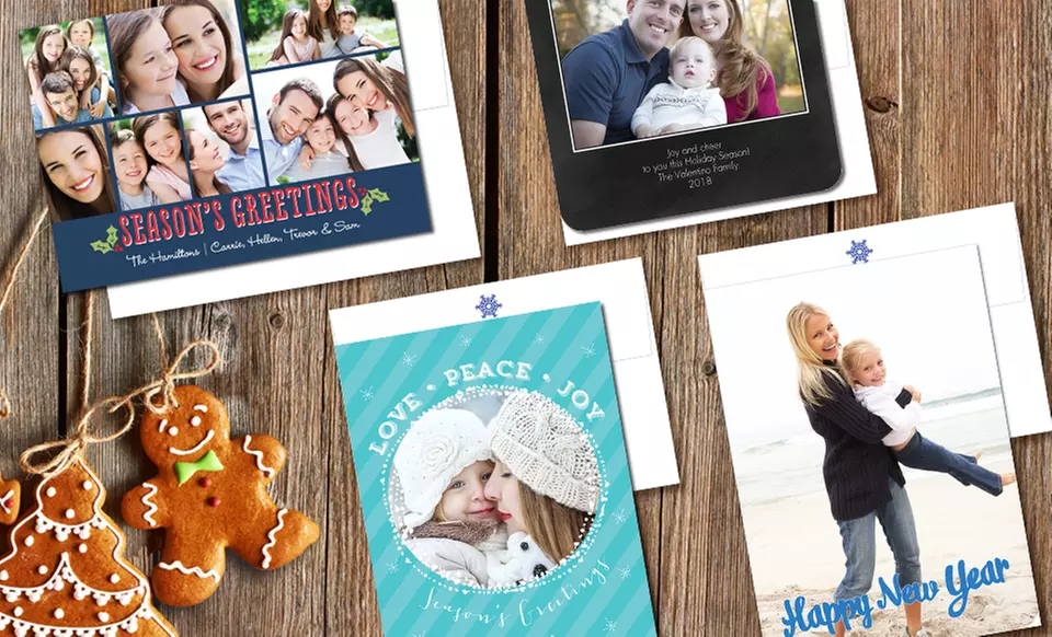 25, 50, or 100 5" x 7" Flat Signature Holiday Cards/Invitations from Staples (Up to 54% Off) - Primary Image