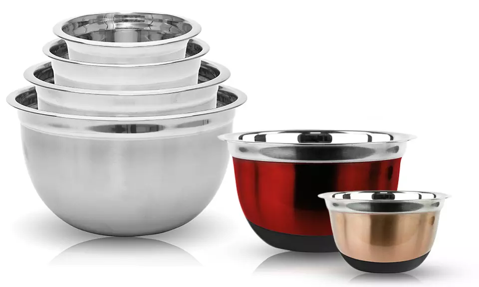 Stainless Steel German Mixing-Bowl Set (4-Piece) - Primary Image