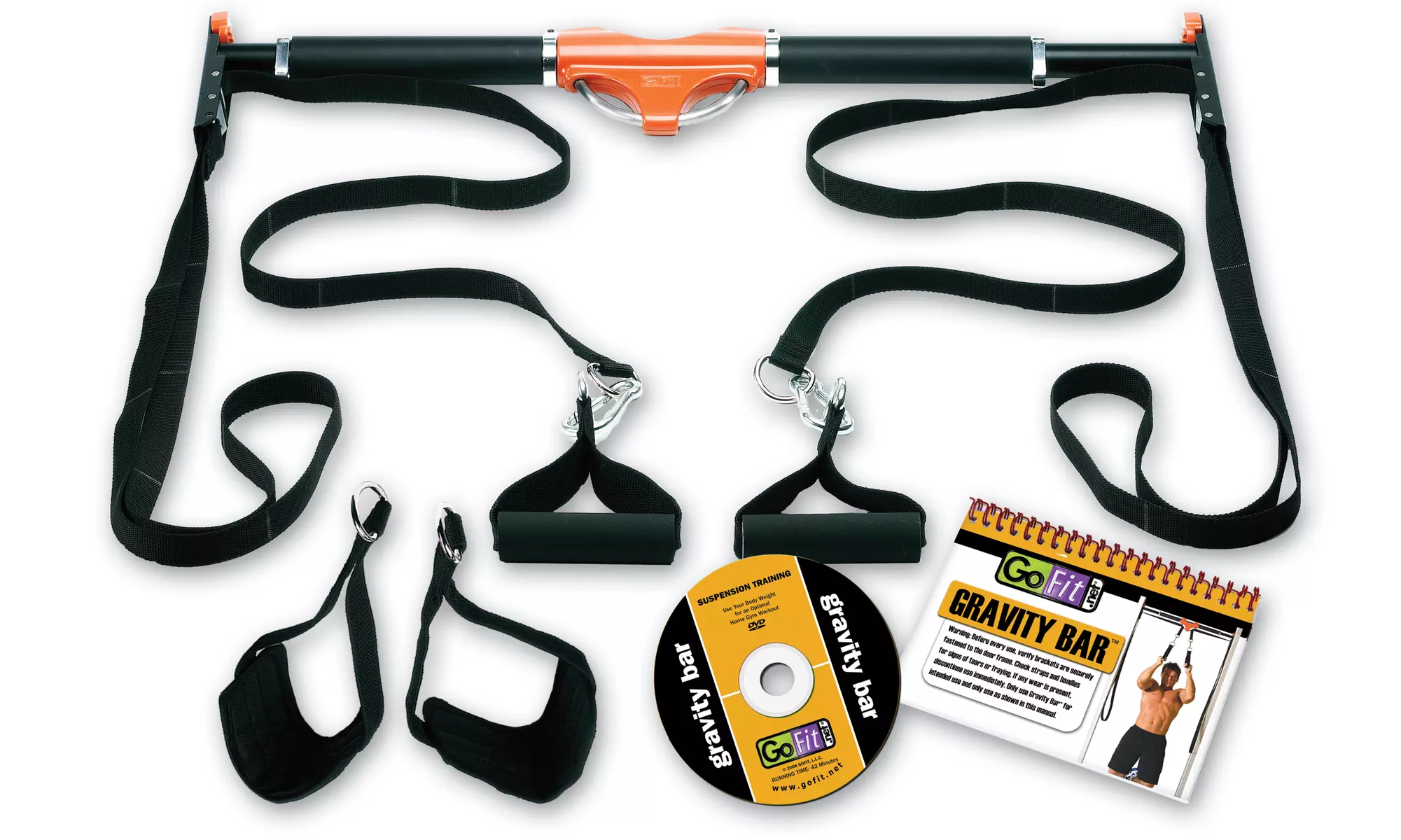 GoFit Body Weight Suspension Training Gravity Bar with Training DVD - Second Medium