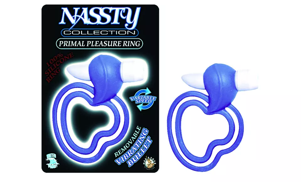 Primal Pleasure Men's C-Ring with Removable Vibrating Bullet - Second Medium