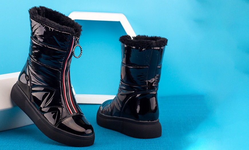 Image 6: Women's Zip Front Snow Boots