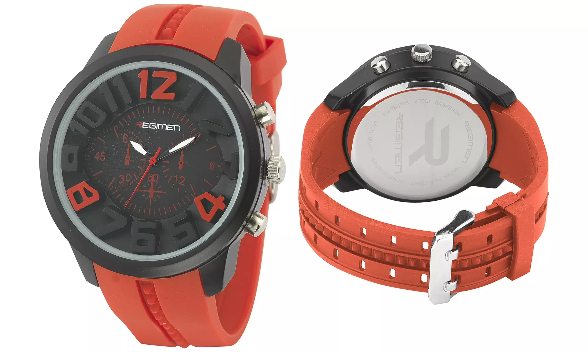 Regimen Men's Faux Chronograph Watch - Second Medium