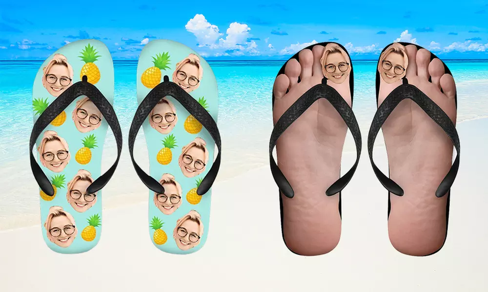 Flipflop Sandalen und Slippers mit Foto oder Text