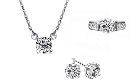 Anello, orecchini o girocollo Aurora con SWAROVSKI ELEMENTS. Vari set disponibili