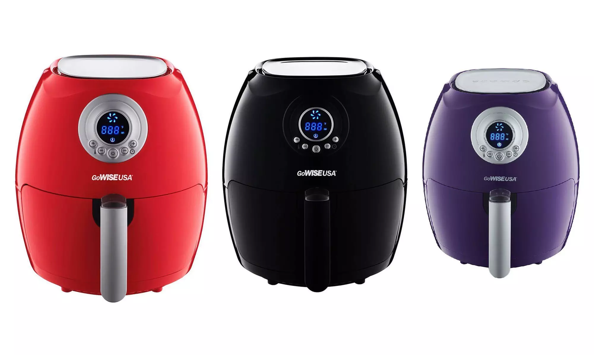 GoWise USA 2.75 Quart Digital Air Fryer with Button Guard and Detachable Basket - Primary Image
