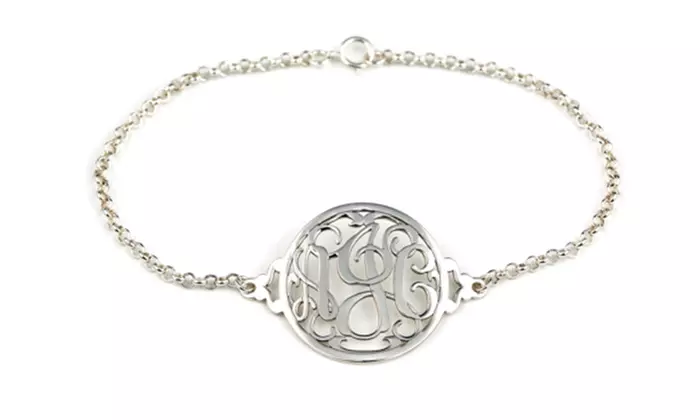 Personalized Monogram Earrings, Charm Bracelet, or Necklace from AJ's Collection (Up to 66% Off) - Second Medium
