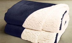 2-Pack of Reversible Sherpa Throws