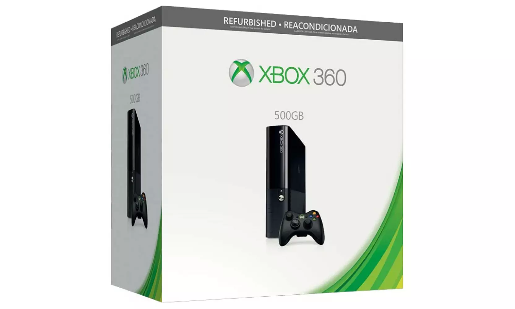 Xbox 360 E 500GB Console with Wireless Controller (Certified Refurbished) - Second Medium