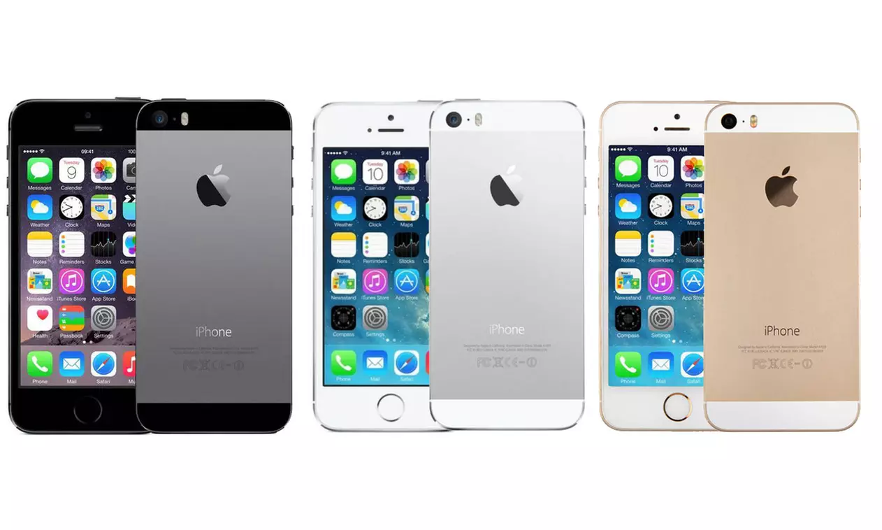 Apple iPhone 5S with MFi-Certified Lightning Cable & Generic Power Adapter (Verizon & GSM Unlocked) (Scratch & Dent)  - Primary Image