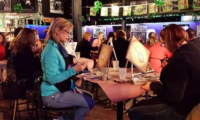 Two-Hour Social Painting Event for One, Two, or Four at Vino van Gogh (Up to 47% Off)  - Primary Image