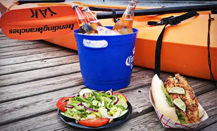 Single-Kayak Rental and Seafood for Breakfast or Lunch for Two or Four from City Seafood (Up to 63% Off) - Primary Image