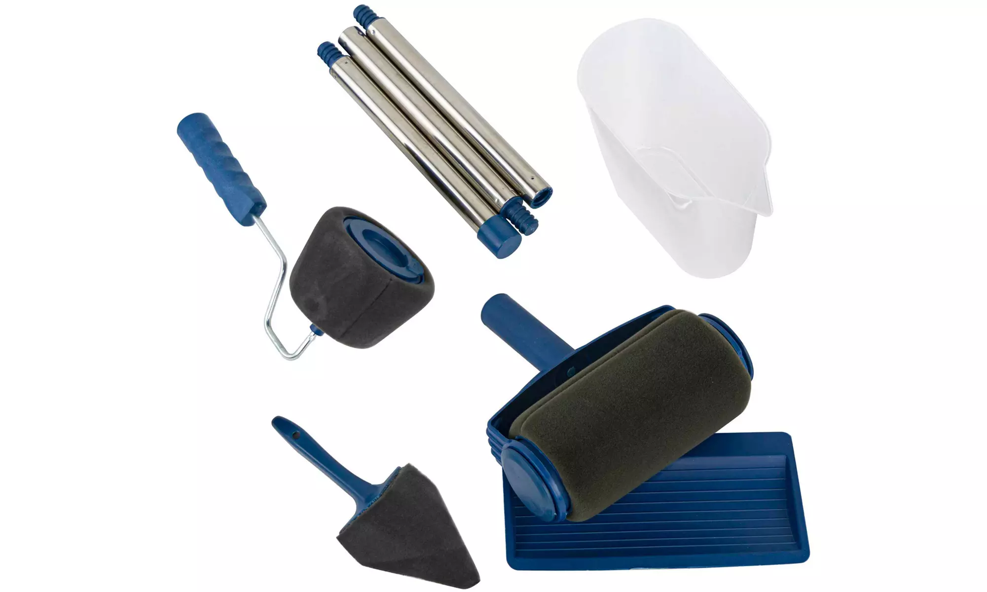 1 ou 2 packs de 2 rouleaux de peinture anti-éclaboussures rechargeables, avec réservoir : 1 rouleau + 1 pour les coins - Primary Image