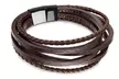 Men's Leather Bracelet with Magnetic Clasp - Second Medium