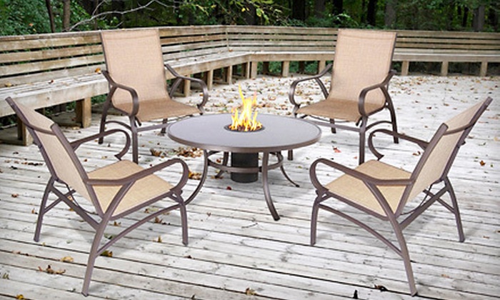 295 For A Bond Patio Set With Fire Pit Groupon