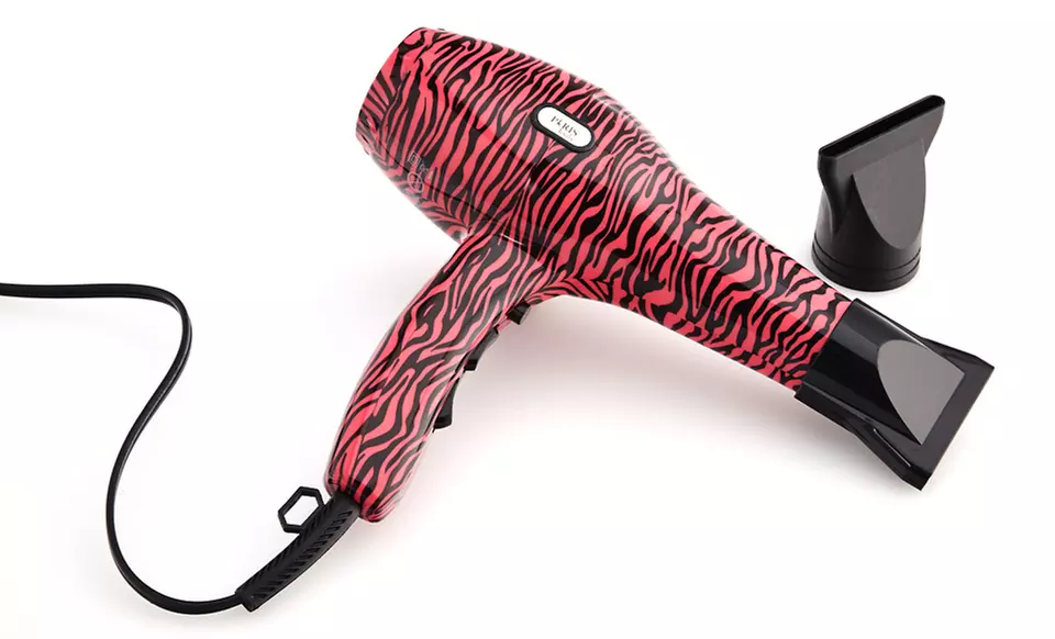 $29.99 for a Paris Tools Zebra-Print Ionic Hair Dryer ($139.99 List Price). Free Shipping and Free Returns. - Primary Image