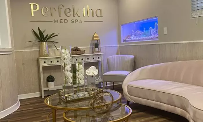Discover the rejuvenating power of Hydra Facial & Microneedling at Perfektha Med Spa with up to 78% off, including phototherapy - Second Medium