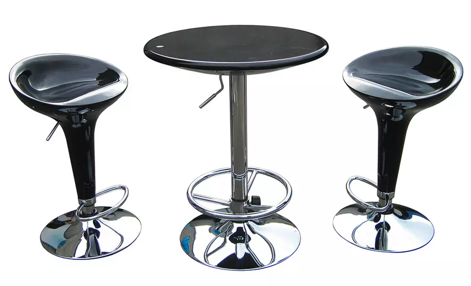 Boraam Adjustable Pub Furniture Set in Black or White. Free Returns. - Primary Image