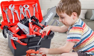 Kids' Simulation Repair Tools Set with Tool Box