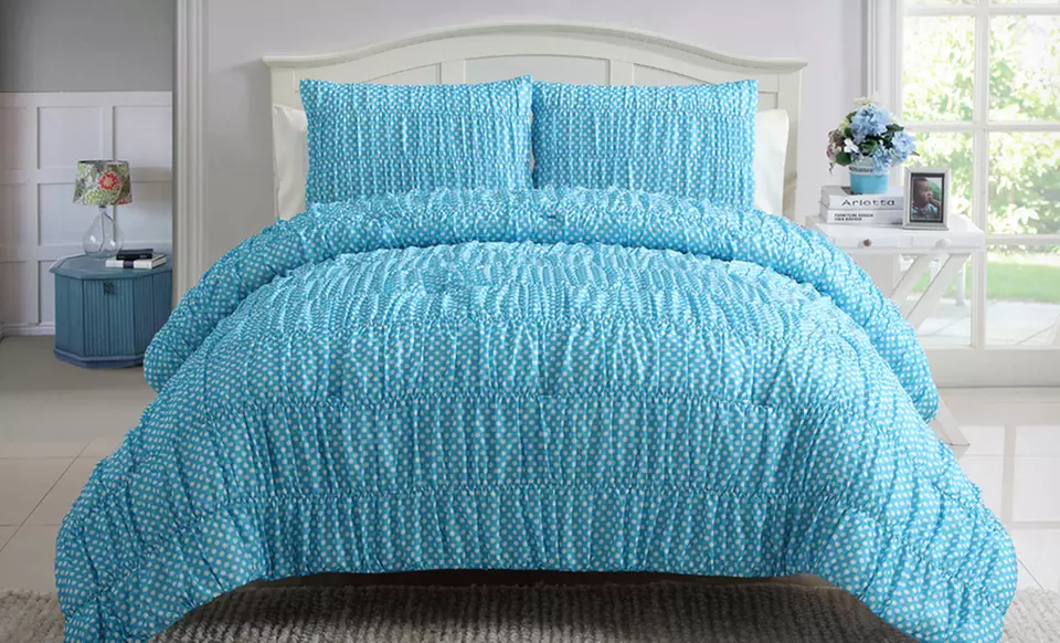 $39.99 for a Polka-Dot Comforter Set (Up to $189.99 List Price). Multiple Options. Free Shipping and Returns. - Second Medium