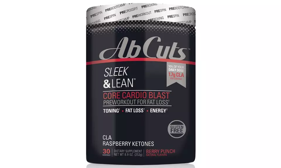 30 Servings of Ab Cuts Core Cardio Blast Pre-Workout Weight-Loss Supplement - Primary Image