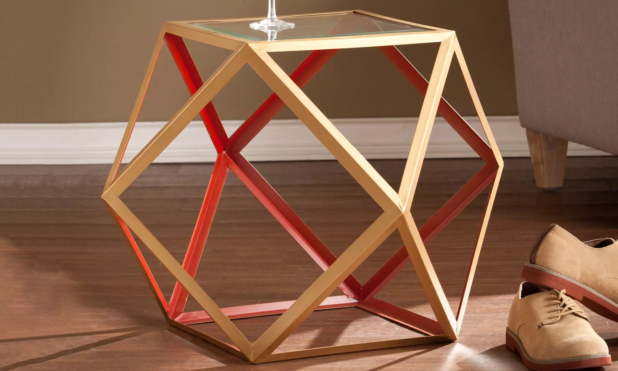 Jenna Geometric Accent Table - Primary Image