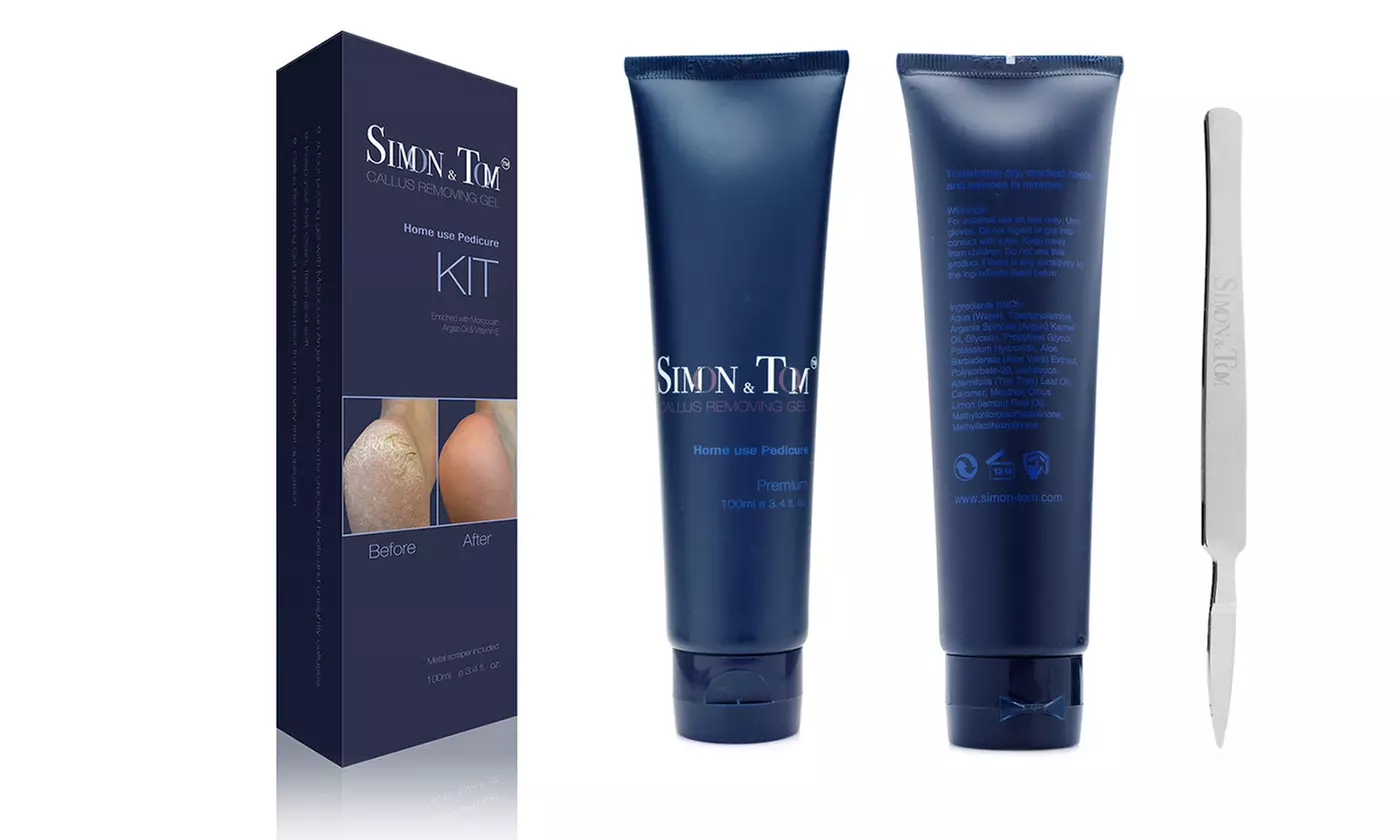 Simon & Tom Callus-Removing Gel with Bonus Scraper (3.4 Fl. Oz.) - Primary Image
