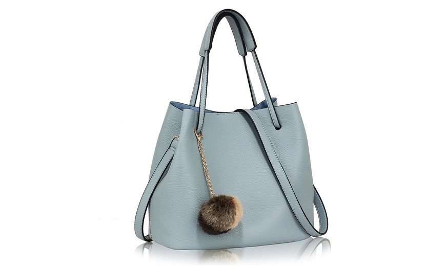 Image 11: Hobo Bag with Faux Fur Charm