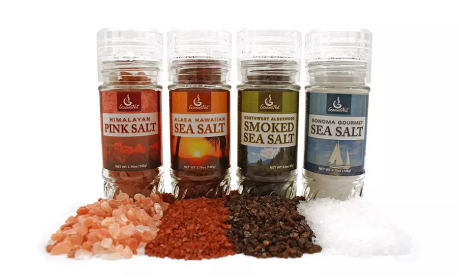 Gourmet Nut Sea Salt 4-Piece Grinder Set - Primary Image