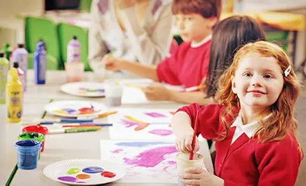 $10 for Three Kids' Paint'n Play Visits at Unpluggits Playstudio (Up to $21 Value) - Primary Image