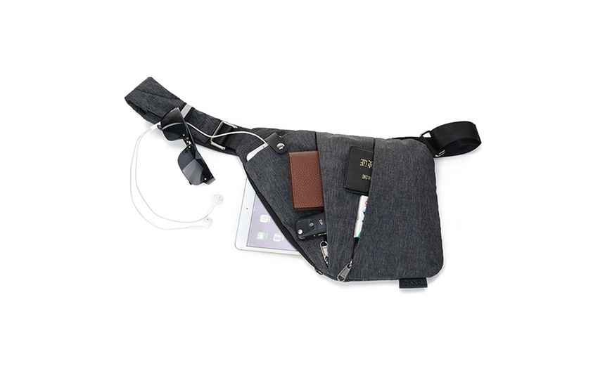 Image 3: Anti-Theft Sling Bag