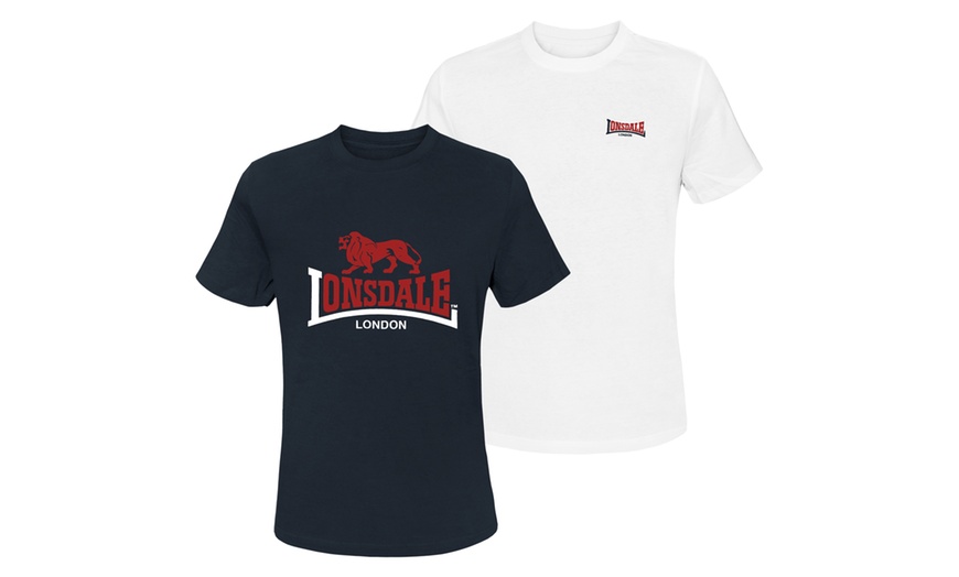 Image 6: Set da 2 T-Shirt da uomo Lonsdale