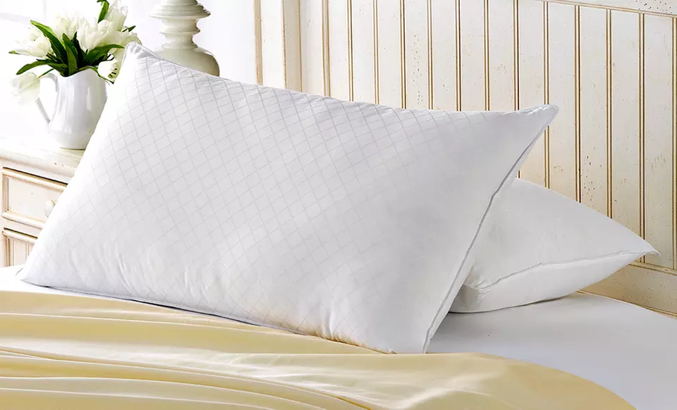 French Country Diamond Jacquard Down-Like Pillows. 2- or 4-Packs from $34.99-$64.99. - Primary Image