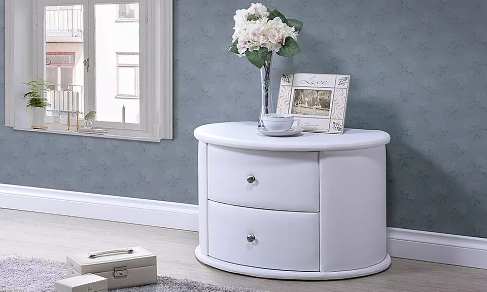 Upholstered Side Table - Primary Image