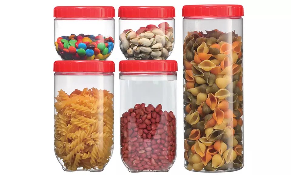Interlocking Food Storage Jar Set (10-Piece) - Primary Image