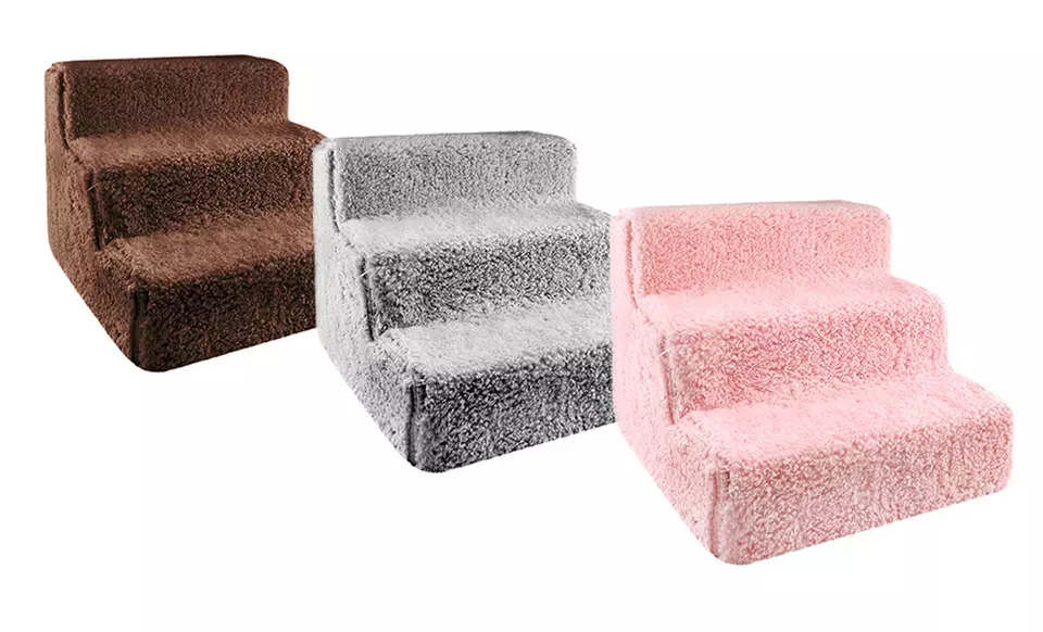 Precious Tails Fuzzy Pet Staircases - Primary Image
