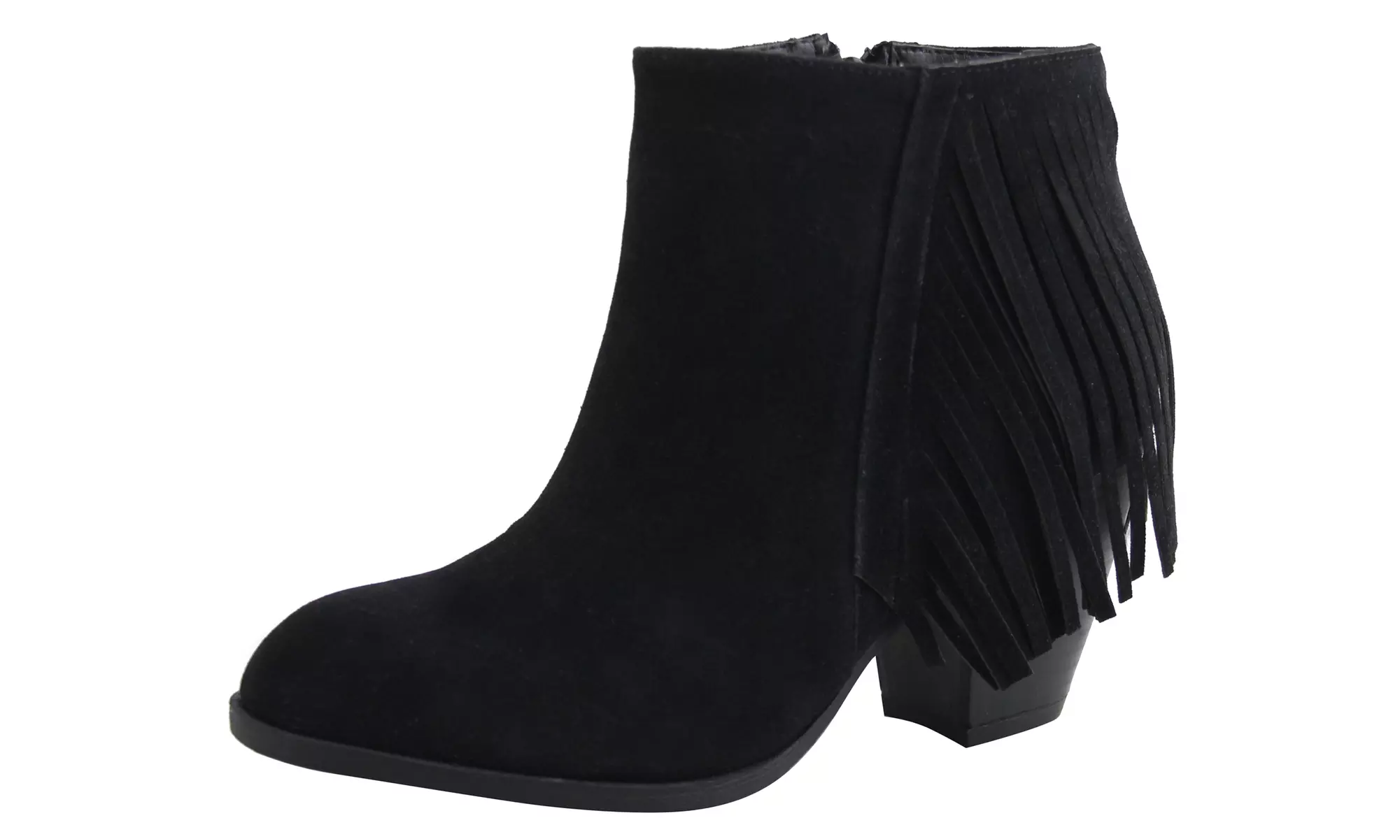 Celebrity NYC Betty Women's Fringe Ankle Boots - Second Medium