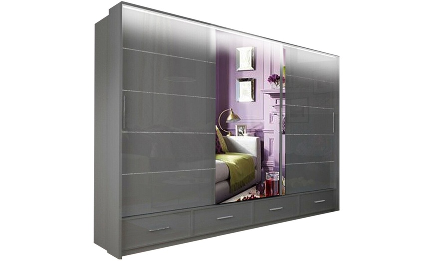 Image 5: Sycylia Gloss Sliding Door Wardrobes