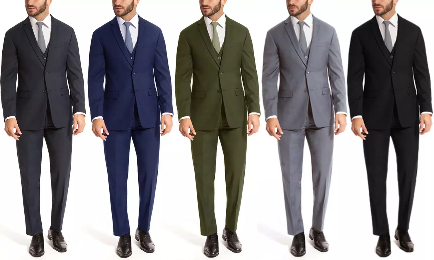 3-Piece Vincent Cavallo Men's Slim-Fit Suits
 - Primary Image