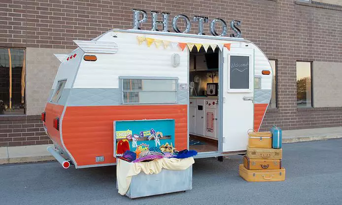 Four or Five Hour Photobooth Rental from Pittsburgh Camper Booth (Up to 45% Off - Primary Image