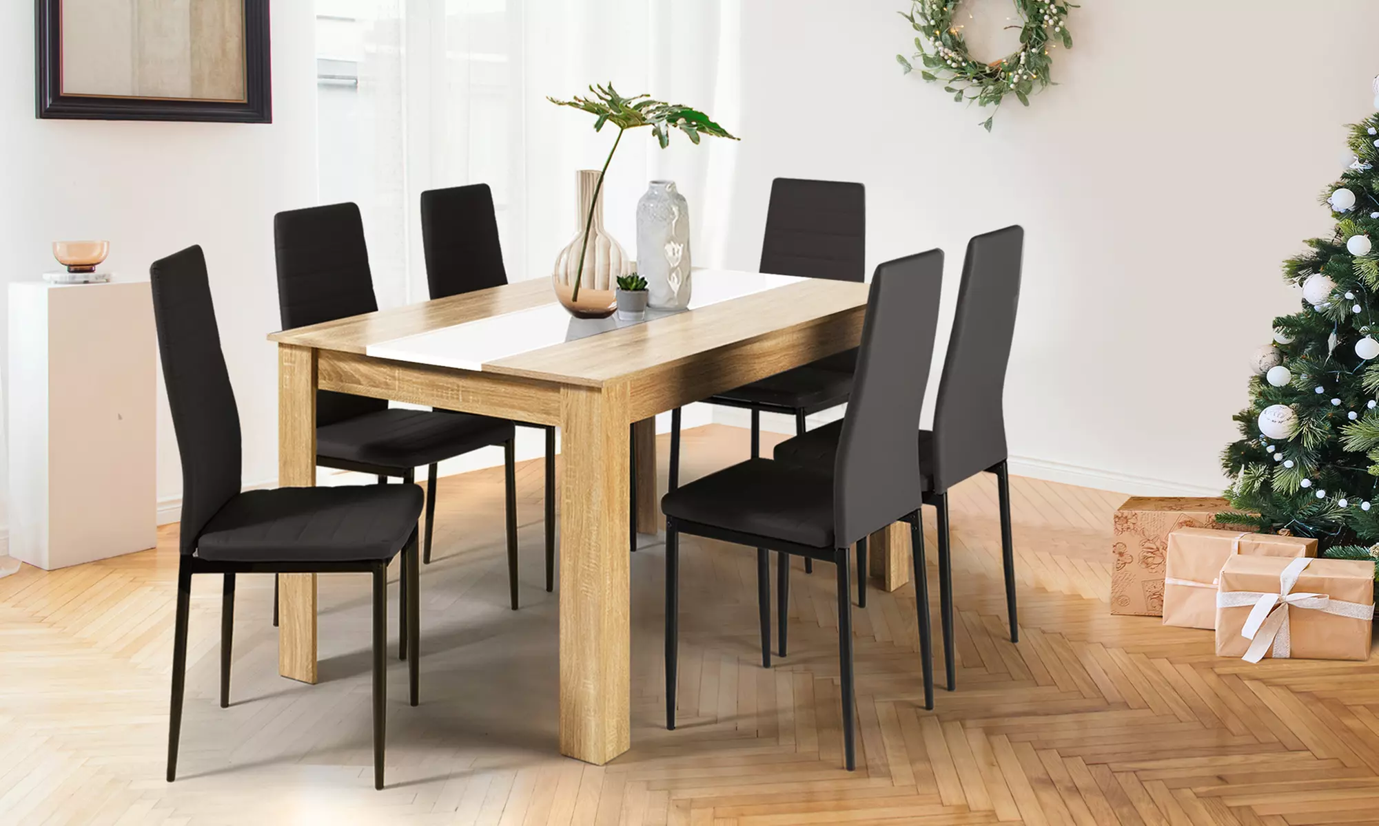 Table a diner Gretel 140cm + chaises - Primary Image