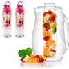 Image 10: Clearance: Fruit Infuser Bottles & Reusable Ice Cubes and Pitcher Set