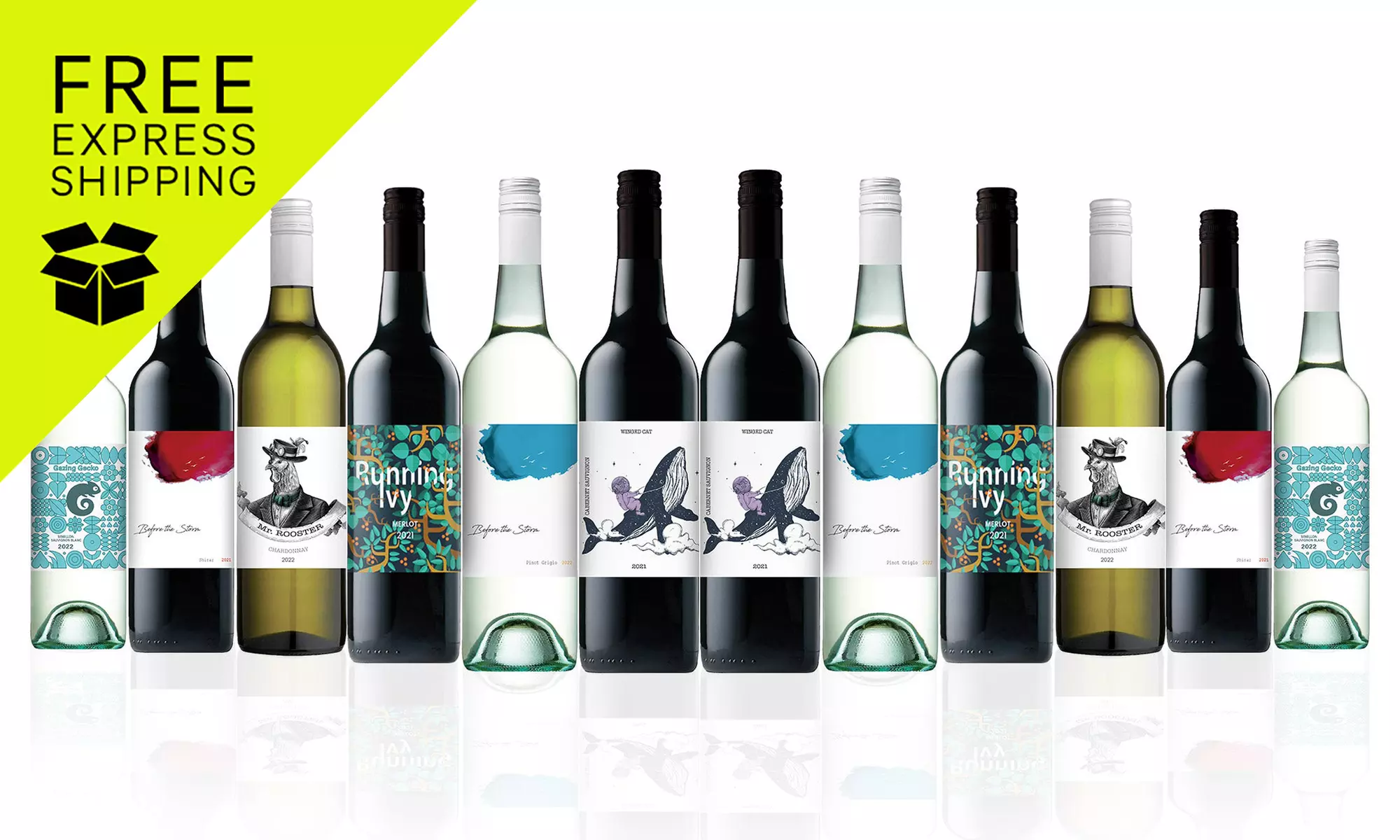 Premium Mixed Aussie Red & White Wine Dozen