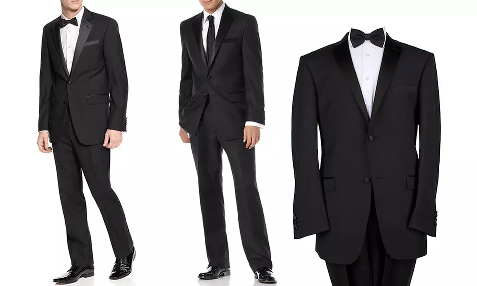 Fellini Slim and Classic-Fit Tuxedos with Free Bow Tie - Primary Image