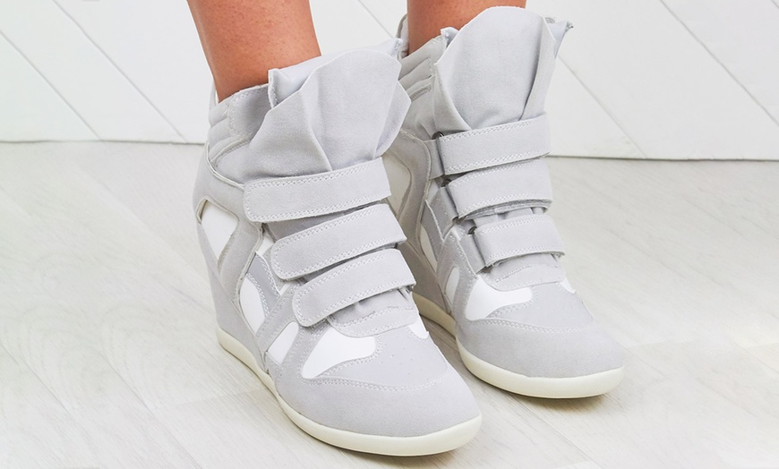 Image 2: Women's Wedge Trainers