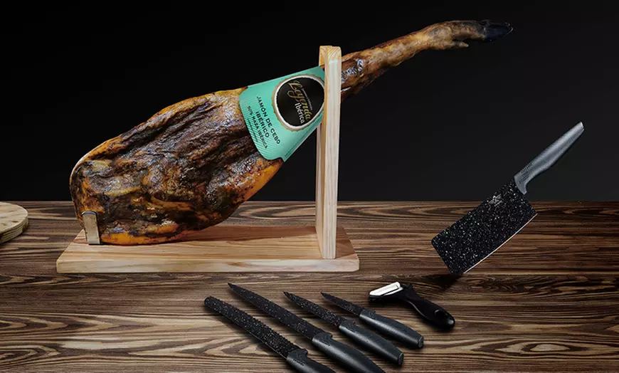 Image 4: Premium ham 4 kg met 5 messen