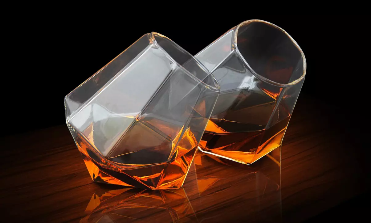 Diamond Whiskey Glasses (Set of 2) - Primary Image