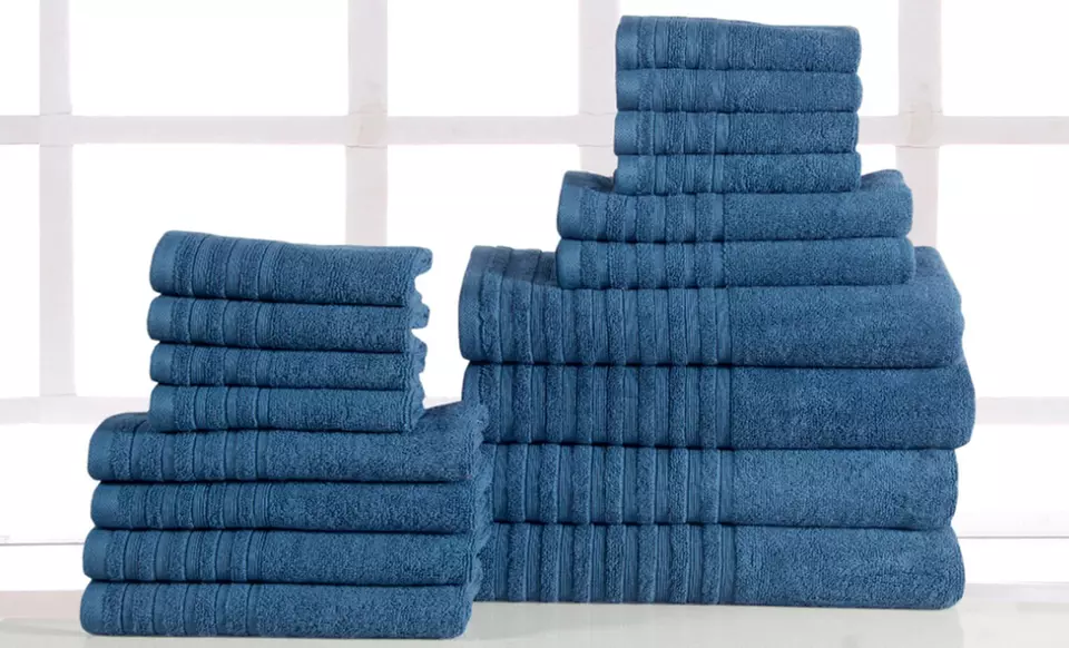 Casa Platino 18-Piece Egyptian-Cotton 600GSM Towel Set - Second Medium