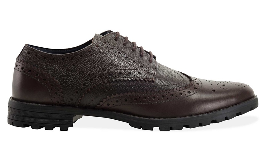 Image 10: Men's Leather Chunky Brogues